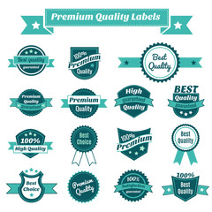 Set of product price tags