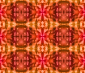 ornamental seamless pattern - red and yellow spectrum