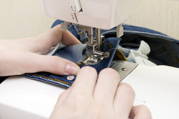 Sewing Machine with Needle