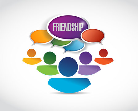 friendship communication illustration design
