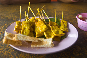 moo satay, pork satay, thai cuisine