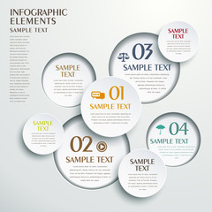 abstract circle tag infographics