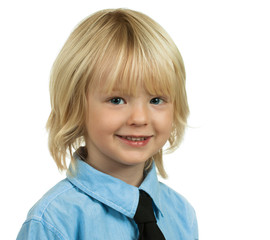 Portrait of a well-dressed young boy