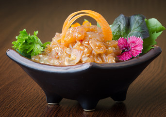 japanese cuisine. japanese food on the background