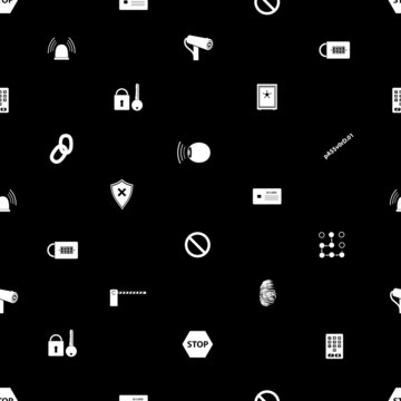 security icons pattern eps10