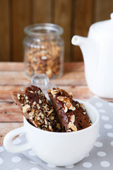 Italian chocolate biscotti