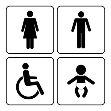 restroom icons