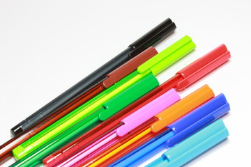 Set of multi colored pens