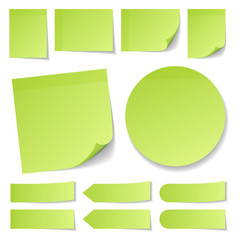 Green Stick Notes Collection Round