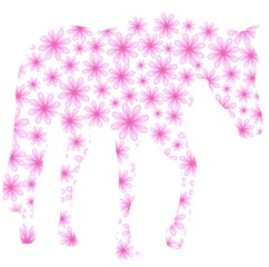 Horse of flowers