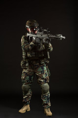 NATO soldier in full gear.