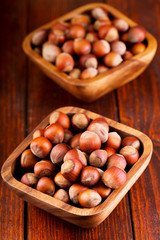 bowl of hazelnuts
