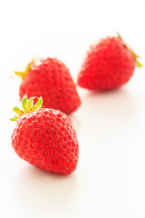 Fresh Strawberry on white background