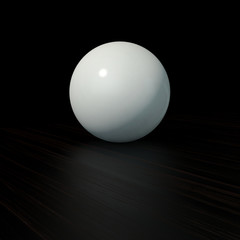 white sphere