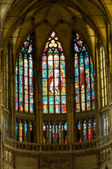 Fototapeta na wymiar Interior of Saint Vitus Cathedral within the Castle of Prague