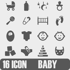 Vector Icon BABY On white background