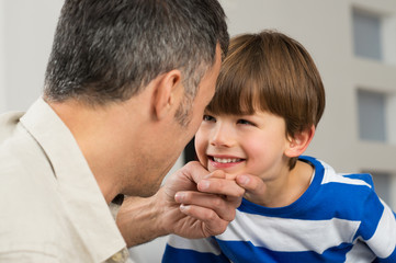 Father Looking At Son