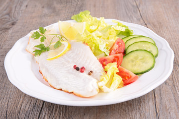 fish and vegetables