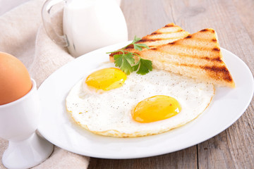 fried egg and toast