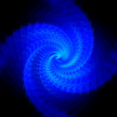Seamless twirl background blue