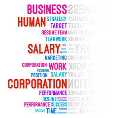 Business Company Word Cloud Vector Illustration