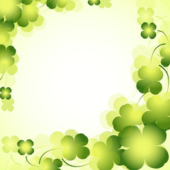 klee,kleeblatt,rahmen,floral,frühling,grün,glückssymbol,dekor,3d