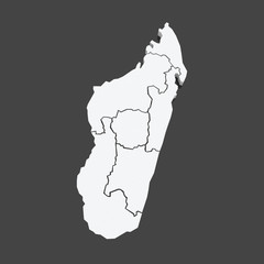 Map of Madagascar.