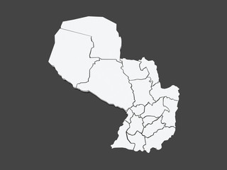 Map of Paraguay.