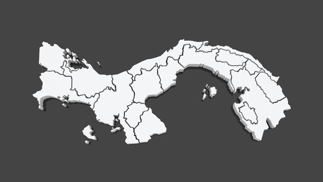 Map of Panama.