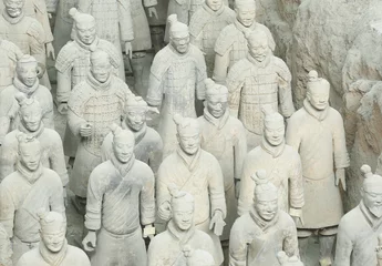 Tischdecke Terrakotta-Krieger in Xian, China © lzf