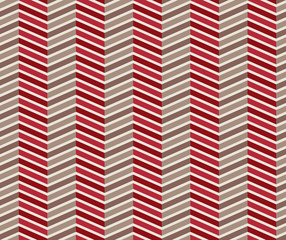 Zigzag red and brown seamless pattern