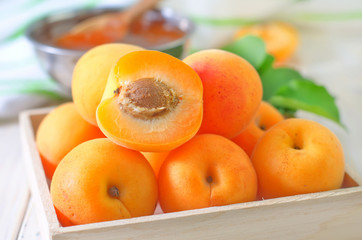fresh apricots and gam
