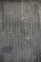 Obraz premium stone tablet forest in xian, china