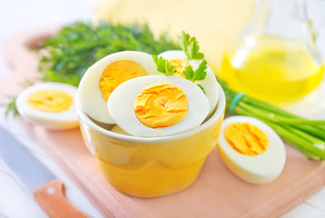 boiled eggs