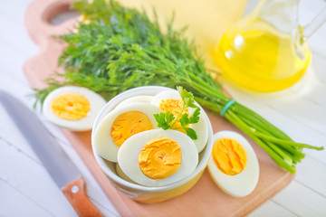 boiled eggs