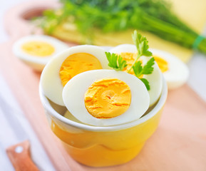 boiled eggs