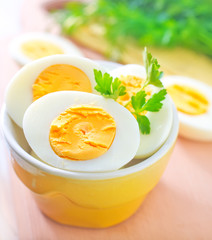 boiled eggs