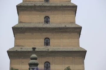 Wandcirkels aluminium  dayan pagoda in xian,china © lzf