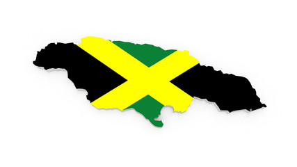 Map of Jamaica.