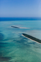 Les îles du lagon de Rodrigues dans l'océan Indien