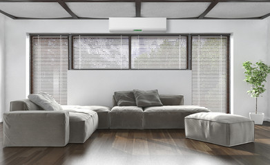 Interno con aria condizionata