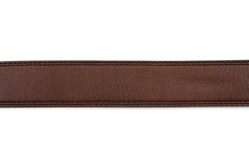 Brown leather belt