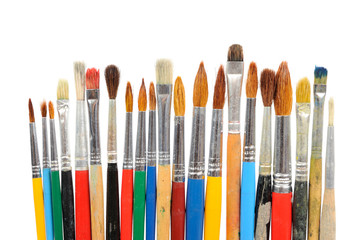Fototapeta premium Paintbrushes isolated on white
