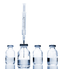 Vials and Syringe