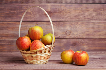 Apples in basket