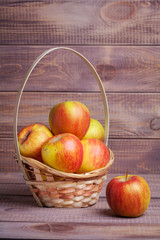 Apples in basket