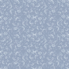 Tulips And Leaves Pattern