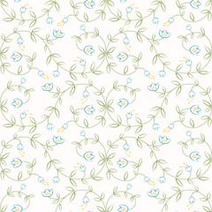 Obraz premium Easy Flowers Seamless