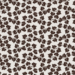Seamless Pattern With Ivy Leaves