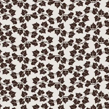 Seamless Pattern With Ivy Leaves
